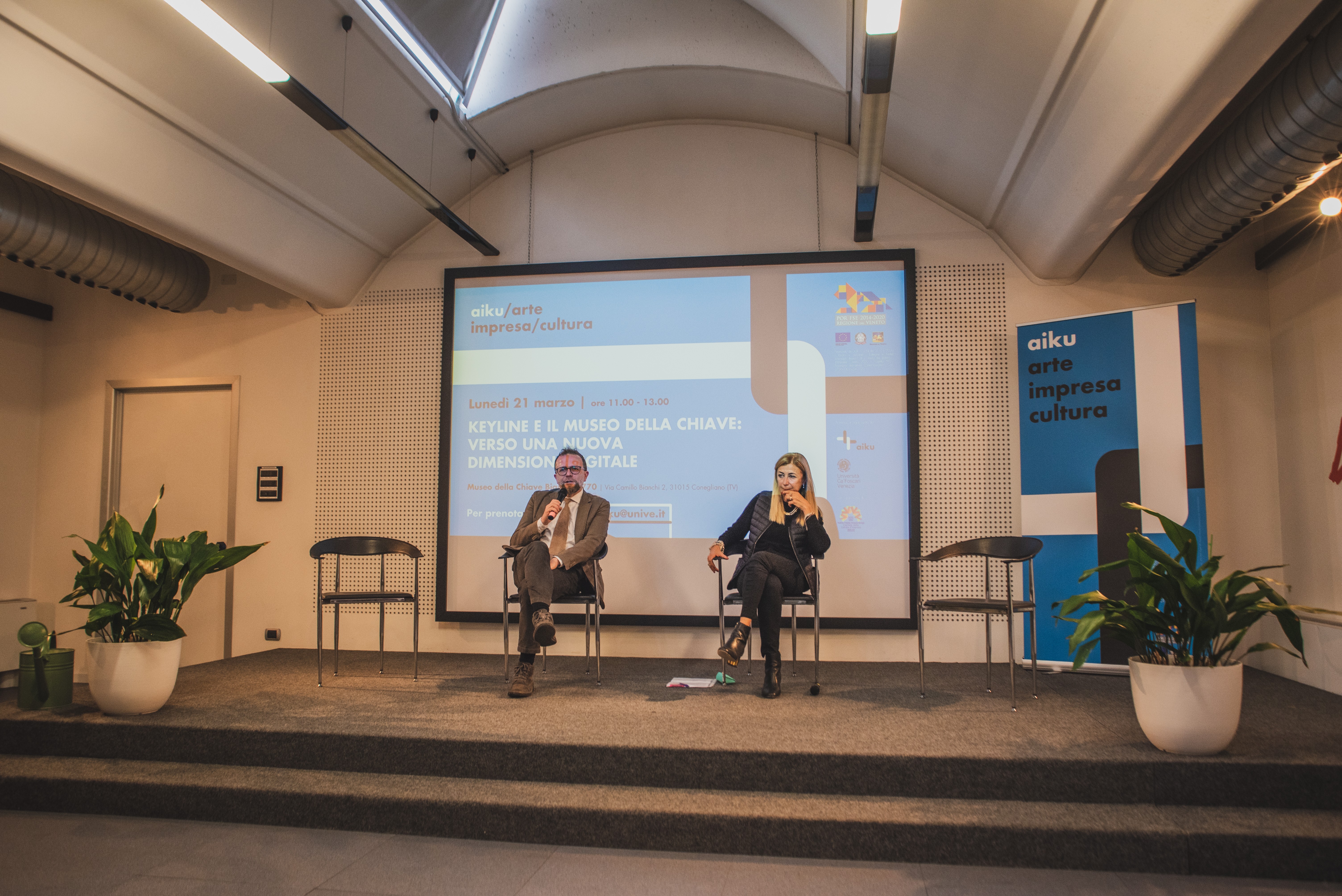 Prof. Fabrizio Panozzo, Università Ca' Foscari Venezia - Dott.ssa Mariacristina Gribaudi, Amministratrice Unica Keyline S.p.A.